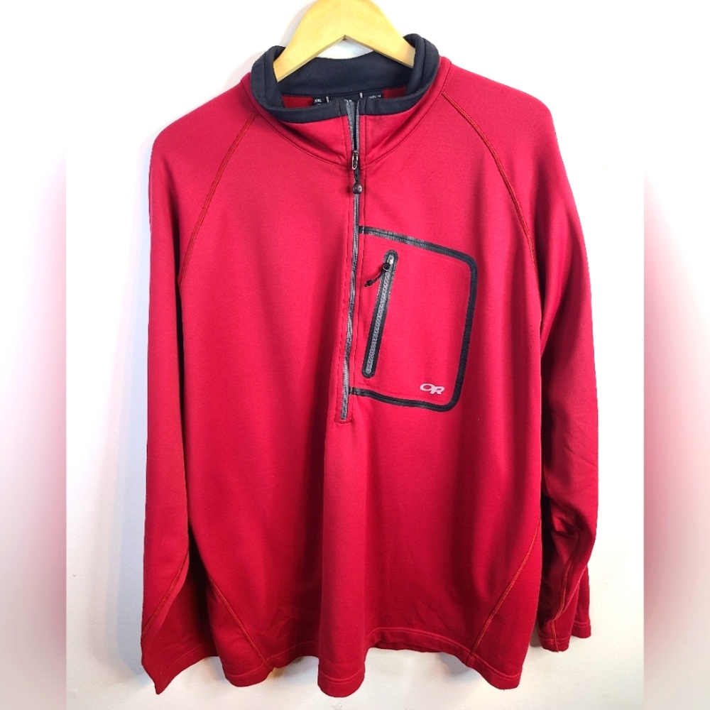 Outdoor Research - Long Sleeve Shirt - SIZE XXL - Red Black Outdoors Adventure